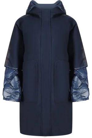 Parajumpers Joy marineblauw oversized lang donsjack met capuchon