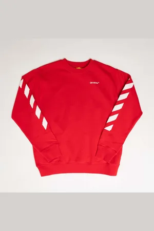 OFF-WHITE Off White Juniors Rubber Arrow Crewneck Sweatshirt voor jongens in -wit