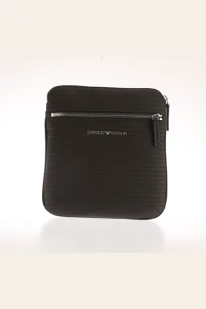 Emporio Armani Accessoires Nylon Allover Jacquard Logo Schoudertas in