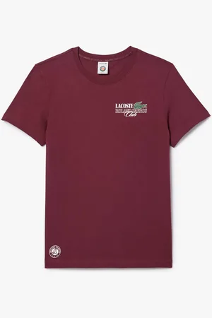 Lacoste Heren Roland-Garros Edition Katoenen Tennis T-shirt in