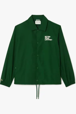 Lacoste Heren Lichtgewicht Doucheproof Ripstop Coach Jas in