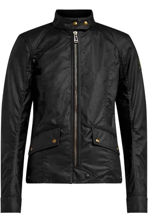 Belstaff Antrim gewaxt katoenen zwarte jas