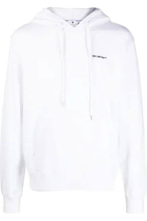 OFF-WHITE Gebroken witte Diag Wave Outline witte hoodie