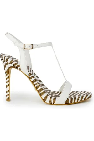 Guess Leren Stiletto Sandalen Met Gesp/strik Detail