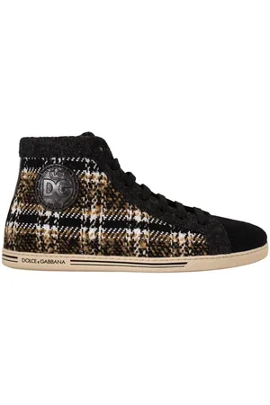 Dolce & Gabbana Bruine Hoge Sneakers