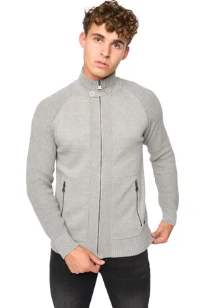 Crosshatch Heren Birchin gebreide trui met volledige rits