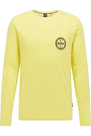 HUGO BOSS Heren Tyrec T-shirt met lange mouwen in