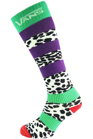 Vans Off The Wall Bedrukte Multicoloured Lange Sokken VQJP6N0