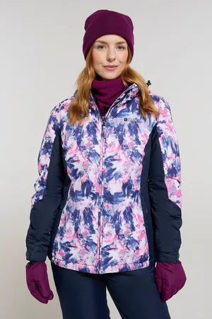 Mountain Warehouse Dames/Dames Dawn II Bedrukte Ski-jas (Marine)