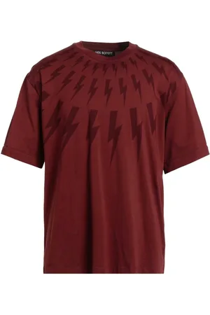 Neil Barrett Fair Isle Thunderbolt oversized T-shirt