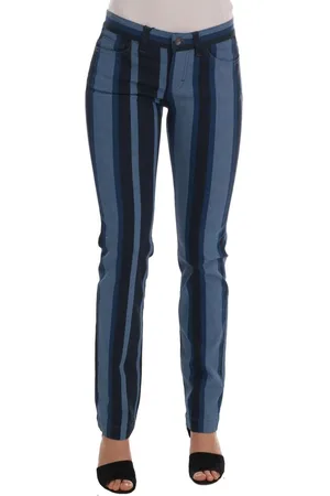 Dolce & Gabbana Gestreepte Katoenen Jeans