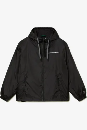 Lacoste Heren Cropped Quilted Hooded Jacket in