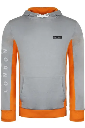 Devote Devote Londen Cody Heren Grijs/Oranje Hoodie