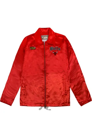 Mitchell & Ness Chicago Bulls NBA Old English Faded Satin Jasje