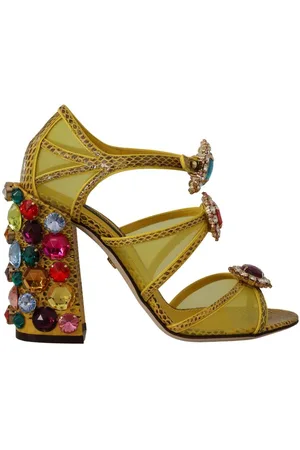 Dolce & Gabbana Crystal Ayers Sandalen Met Blokhak