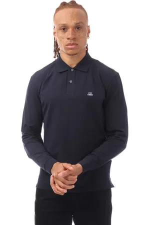 C.P. Company Herenpolo Stretch Piquet met lange mouwen in