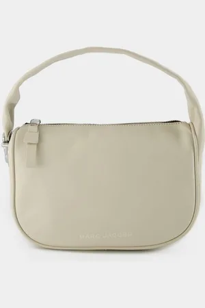 Marc Jacobs Hobo Pushlock Mini tas - - Leer - Wolk