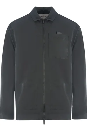 Lyle & Scott Cotton Ripstop Black Overshirt Jacket