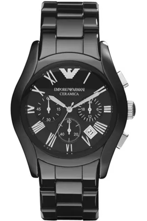 Emporio Armani Keramiek chronograaf herenhorloge AR1400