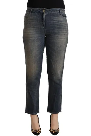 Twin-Set Gewassen Cropped Denim Jeans