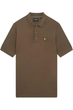 Lyle & Scott Form grof slub poloshirt met korte mouwen