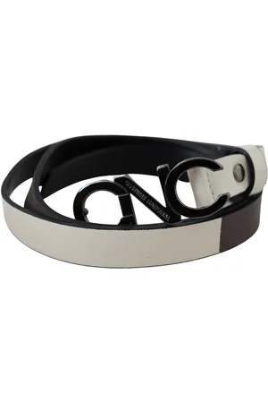 Costume National Logo Letter Buckle Riem