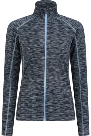 Mountain Warehouse Dames/Dames Bend & Stretch Midlayer met volledige rits (Donkerblauw)
