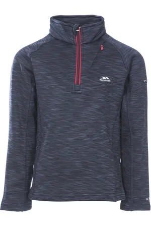 Trespass Childrens Boys Edvin Fleece Top (Marine Marl)