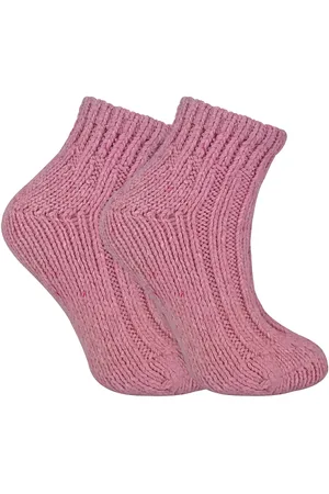 Sock Snob Dames DikkeKnit Wool Blend Enkellaars Sokken