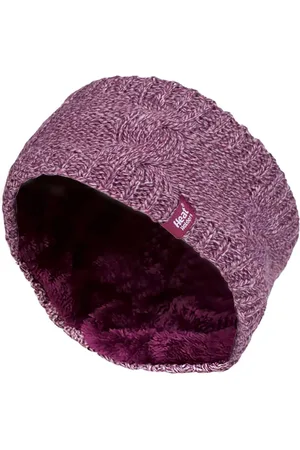 Heat Holders Dames fleece gevoerde thermo oorwarmer hoofdband - Roos
