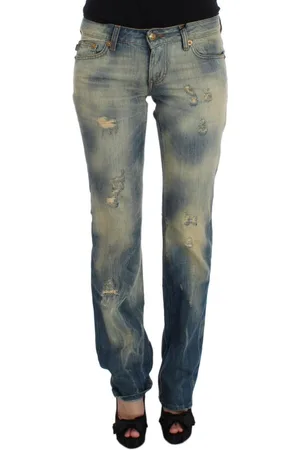 Roberto Cavalli Was Katoenen Bootcut Jeans