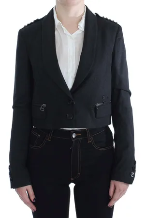 Exte Gouden korte jas met studs