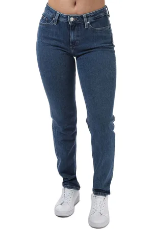 Tommy Hilfiger Dames Rome Mid Rise Straight Jeans in Denim