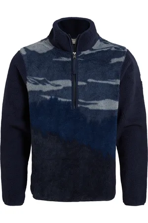 Craghoppers Heren National Trust Hathers Half Zip Fleece Top (Blauwe Marine)