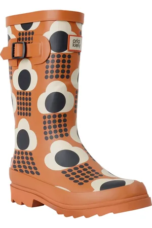 Regatta Dames/Dames Orla Kiely Regen Cloud Mid Calf Wellington Laarzen (Tan)
