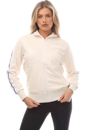 Palm Angels Dames Classic Track Jacket in Off White