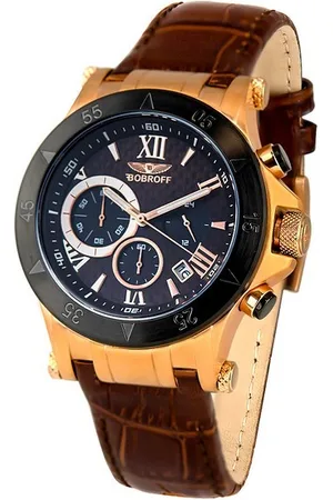 BOBROFF Herenhorloge Kwarts Zwart