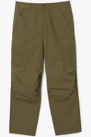 Lacoste Heren Straight-Fit Cargo Broek met Meerdere Zakken in