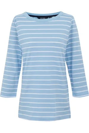 Regatta Dames/Dames Baylette II Gestreept T-shirt (Marine)