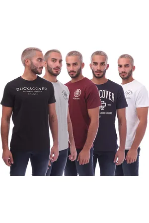 Duck and Cover Heren Duck en Cover 5-pack Klapstar T-Shirts in Multi kleur