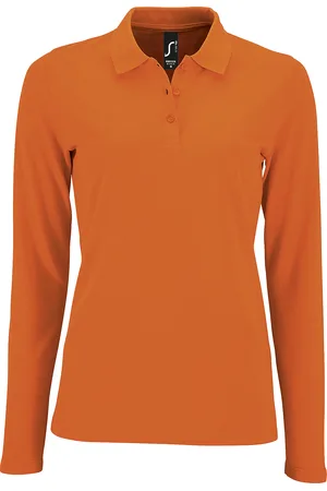 Sols Dames/dames Perfecte Lange Mouw Pique Polo Shirt