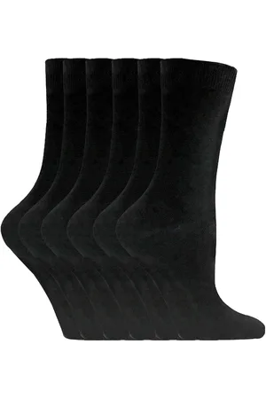 Sock Snob Set van 6 effen, casual katoenen damessokken - PL30