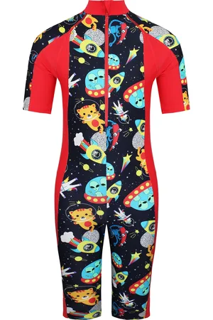 Speedo Korte Mouw Zip Up All In One Zonbescherming Junior Zwempak