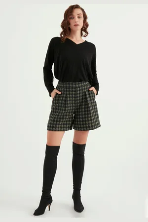 HERITA Long patroon shorts