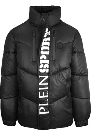 Philipp Plein Vet verticaal logo glanzend gewatteerd jack