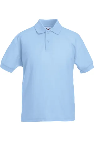 Fruit Of The Loom Kinder/Kids Piqué Poloshirt met Korte Mouwen (Hemel )