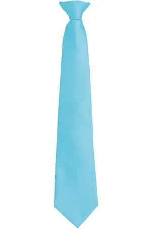 Premier Unisex volwassen kleuren modieuze effen Clip-On stropdas