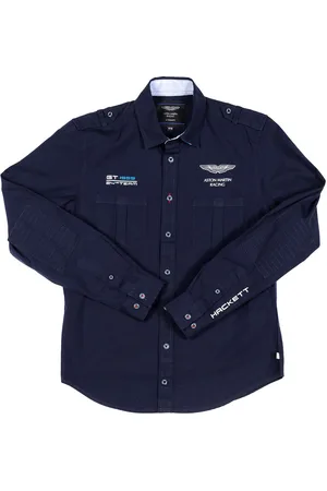 Hackett Jongenshemd met lange mouwen en reverskraag HK300995
