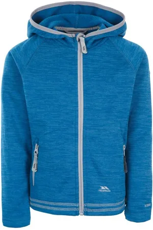 Trespass Childrens Girls Goodness Full Zip Hooded Fleece Jacket (Kosmisch Blauw)
