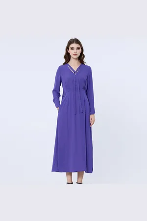 S.J. V-Neckline Long Blouse-dress